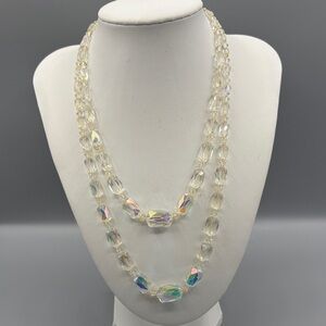 Elegant Aurora Borealis Crystal Beaded Necklace JP427